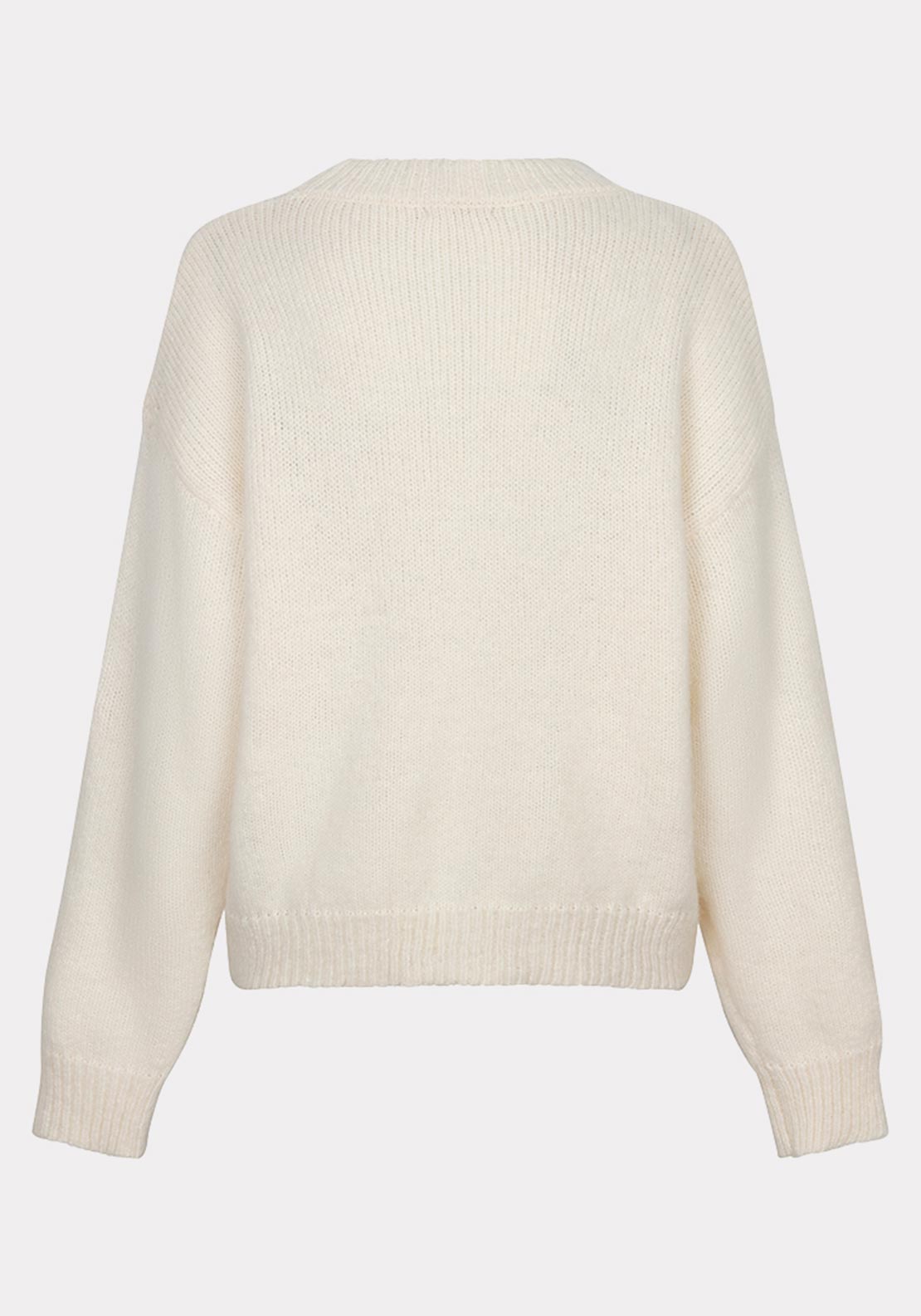 Esqualo Knit with Sequin Detail Jumper, Cream