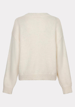 Esqualo Knit with Sequin Detail Jumper, Cream
