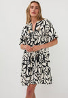 Esqualo Floral Print Embellished Mini Dress, Black