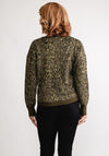 Eva Kayan Jacquard V Neck Jumper, Green