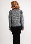 Eva Kayan Jacquard V Neck Jumper, Grey