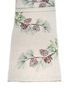 Peggy Wilkins Evergreen Elegance Table Runner, Beige Multi