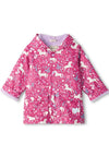 Hatley Baby Girl Unicorn Forest Rain Jacket, Pink
