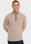 XV Kings by Tommy Bowe Falcons Half Zip Sweatshirt, Taupe