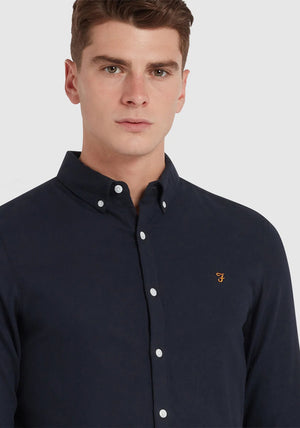 Farah Alban Slim Fit Shirt, True Navy