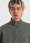 Farah Arnold Quarter Zip Sweatshirt, Rosemary Green