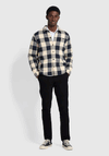 Farah Bergamo Buffalo Check Overshirt, Fog
