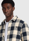 Farah Bergamo Buffalo Check Overshirt, Fog