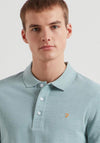 Farah Blanes Polo Shirt, Green Mist Marl
