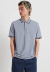 Farah Bowes Tipped Polo Shirt, Icelandic Blue