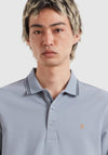 Farah Bowes Tipped Polo Shirt, Icelandic Blue