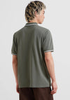Farah Bowes Tipped Polo Shirt, Rosemary Green