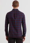 Farah Brewer Check Oxford Shirt, Bordeaux