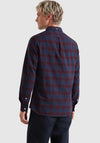 Farah Brewer Check Oxford Shirt, Bordeaux