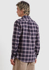 Farah Brewer Check Oxford Shirt, Deep Purple