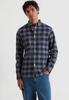 Farah Brewer Check Oxford Shirt, Grey