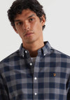 Farah Brewer Check Oxford Shirt, Grey