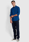 Farah Brewer Long Sleeve Shirt, Blue Peony