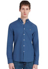 Farah Brewer Long Sleeve Shirt, Cold Metal