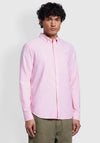 Farah Brewer Long Sleeve Shirt, Coral Pink