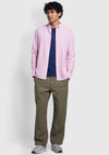 Farah Brewer Long Sleeve Shirt, Coral Pink