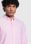 Farah Brewer Long Sleeve Shirt, Coral Pink
