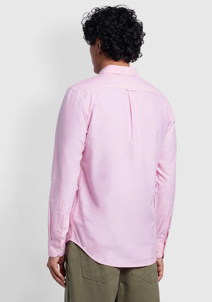 Farah Brewer Long Sleeve Shirt, Coral Pink