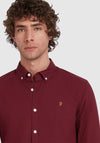 Farah Brewer Long Sleeve Shirt, Wine