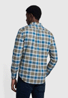 Farah Brewer Oxford Check Shirt, Olive Green Multi