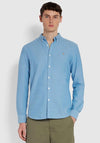 Farah Brewer Oxford Shirt, Mid Blue