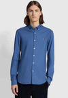 Farah Brewer Oxford Shirt, Steel Blue