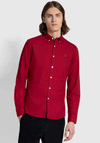 Farah Brewer Oxford Shirt, Warm Red