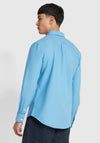 Farah Brewer Long Sleeve Shirt, Artic Blue