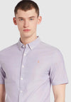 Farah Brewer Short Sleeve Shirt, Slate Purple