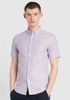 Farah Brewer Short Sleeve Shirt, Slate Purple