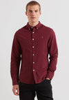 Farah Brewer Slim Fit Oxford Shirt, Bordeaux