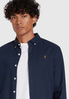 Farah Brewer Slim Fit Oxford Shirt, Navy