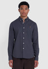 Farah Brewer Plain Slim Fit Shirt, Charcoal
