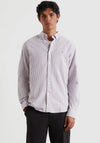 Farah Brewer Stripe Oxford Shirt, Wine & White