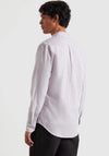 Farah Brewer Stripe Oxford Shirt, Wine & White