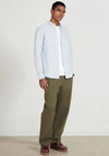 Farah Brewer Stripe Shirt, Meadow Green & White