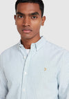 Farah Brewer Stripe Shirt, Meadow Green & White