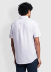 Farah Brewer Stripe Short Sleeve Shirt, Dark Pink