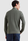 Farah Conrad Quarter Zip Knit Sweater, Rosemary Green
