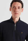 Farah Conrad Quarter Zip Knit Sweater, True Navy