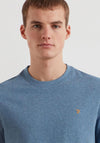Farah Danny T-Shirt, Blue Tide Marl