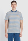 Farah Danny Stripe T-Shirt, Blue Multi
