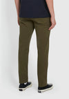Farah Elm Straight Leg Twill Chinos, Olive Green