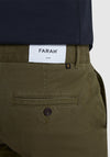 Farah Elm Straight Leg Twill Chinos, Olive Green
