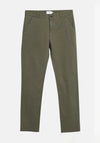 Farah Elm Straight Leg Twill Chinos, Olive Green